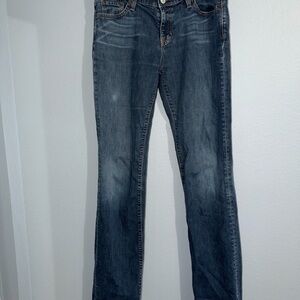 Gap Womens Jeans Blue Size 8 Long Sexy Boyfriend Denim Slim Stretch Cotton Blend